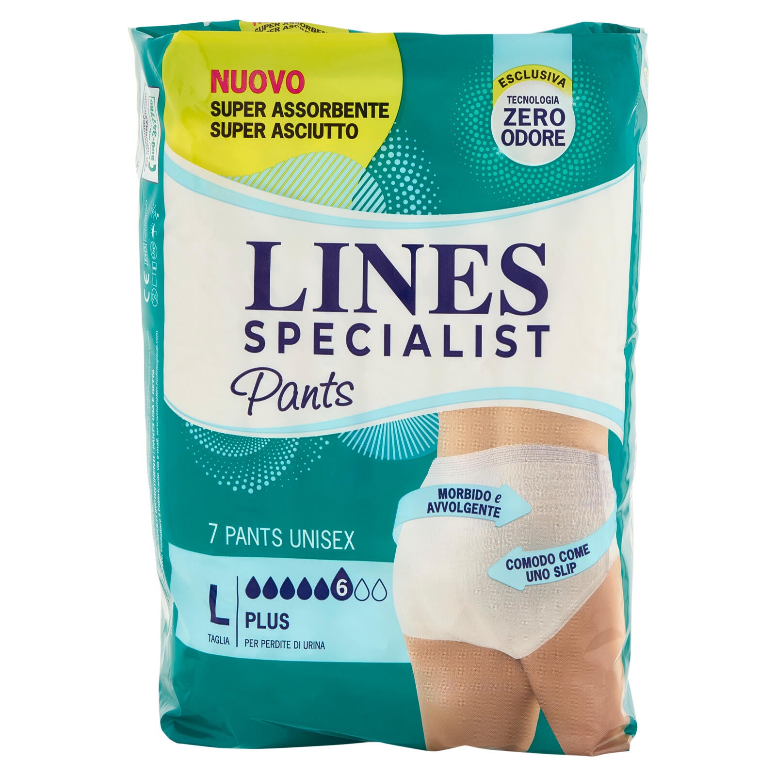 Lines Specialist Pants Unisex Plus Taglia L 7 pz