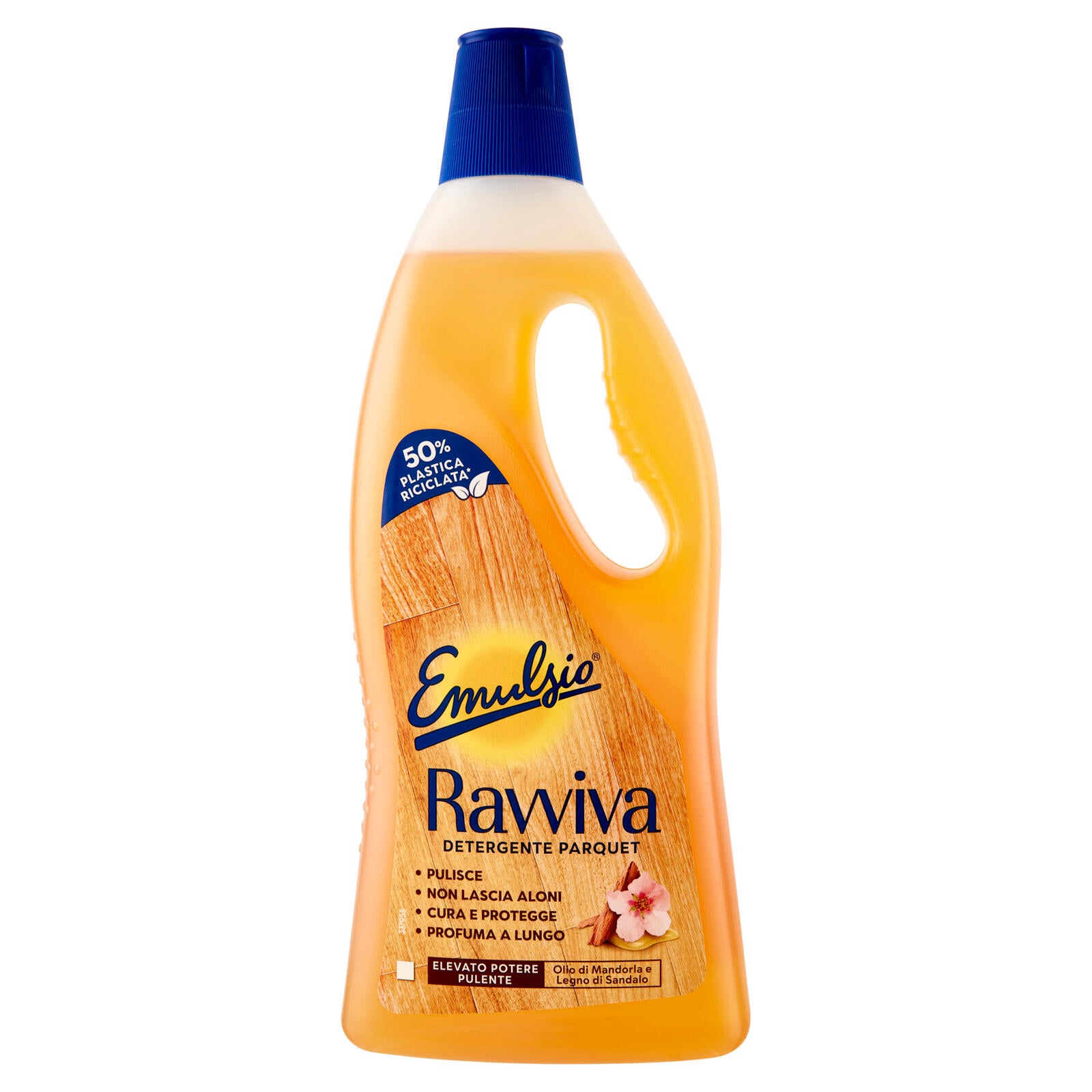 Emulsio Ravviva Detergente Parquet Olio di Mandorla e Legno di Sandalo 750 ml