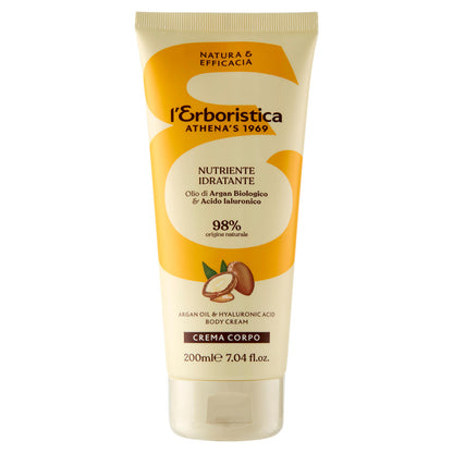 l'Erboristica Crema Corpo Nutriente Idratante Olio di Argan Biolologico & Acido laluronico 200 ml