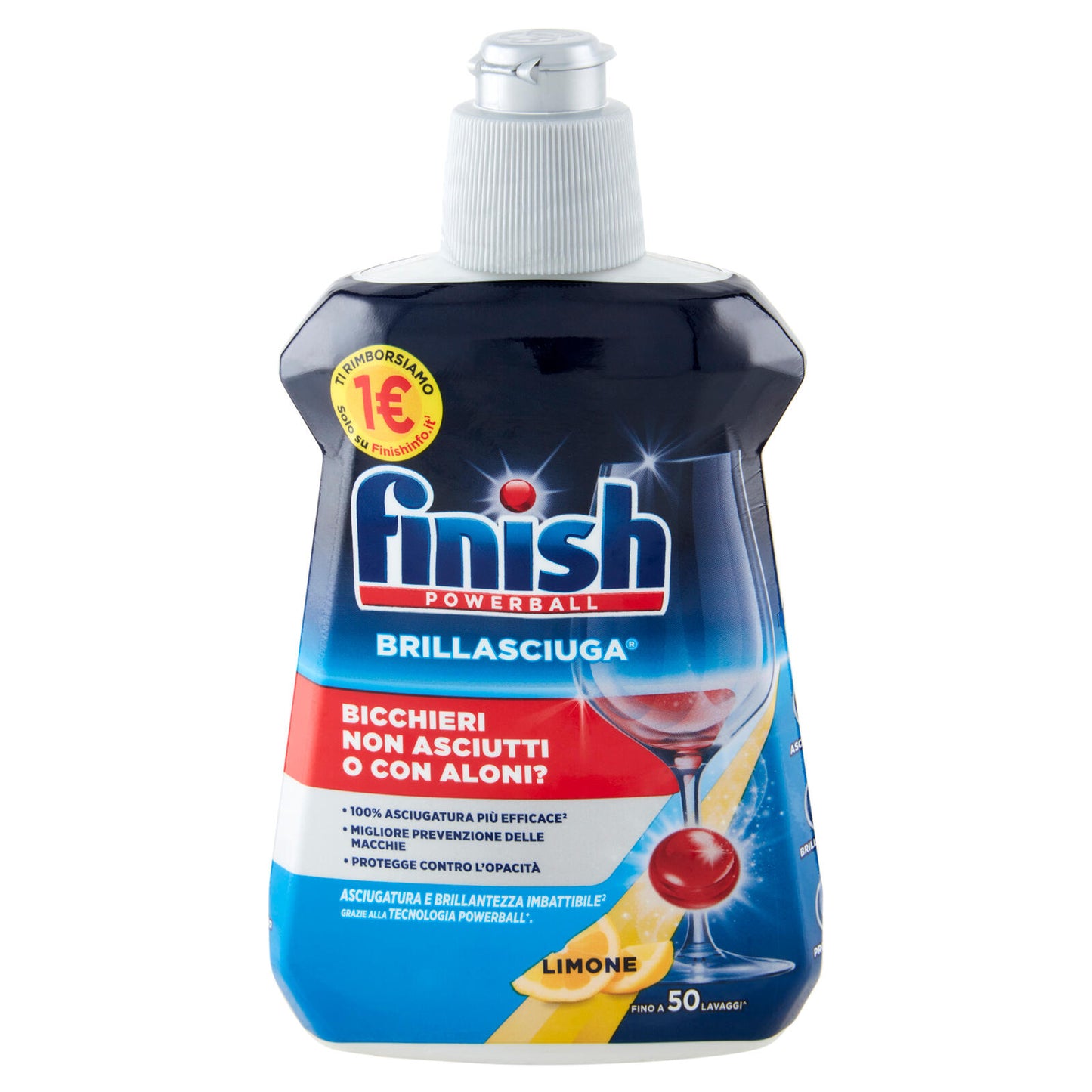 Finish Brillasciuga Lemon brillantante lavastoviglie 250 ml ->