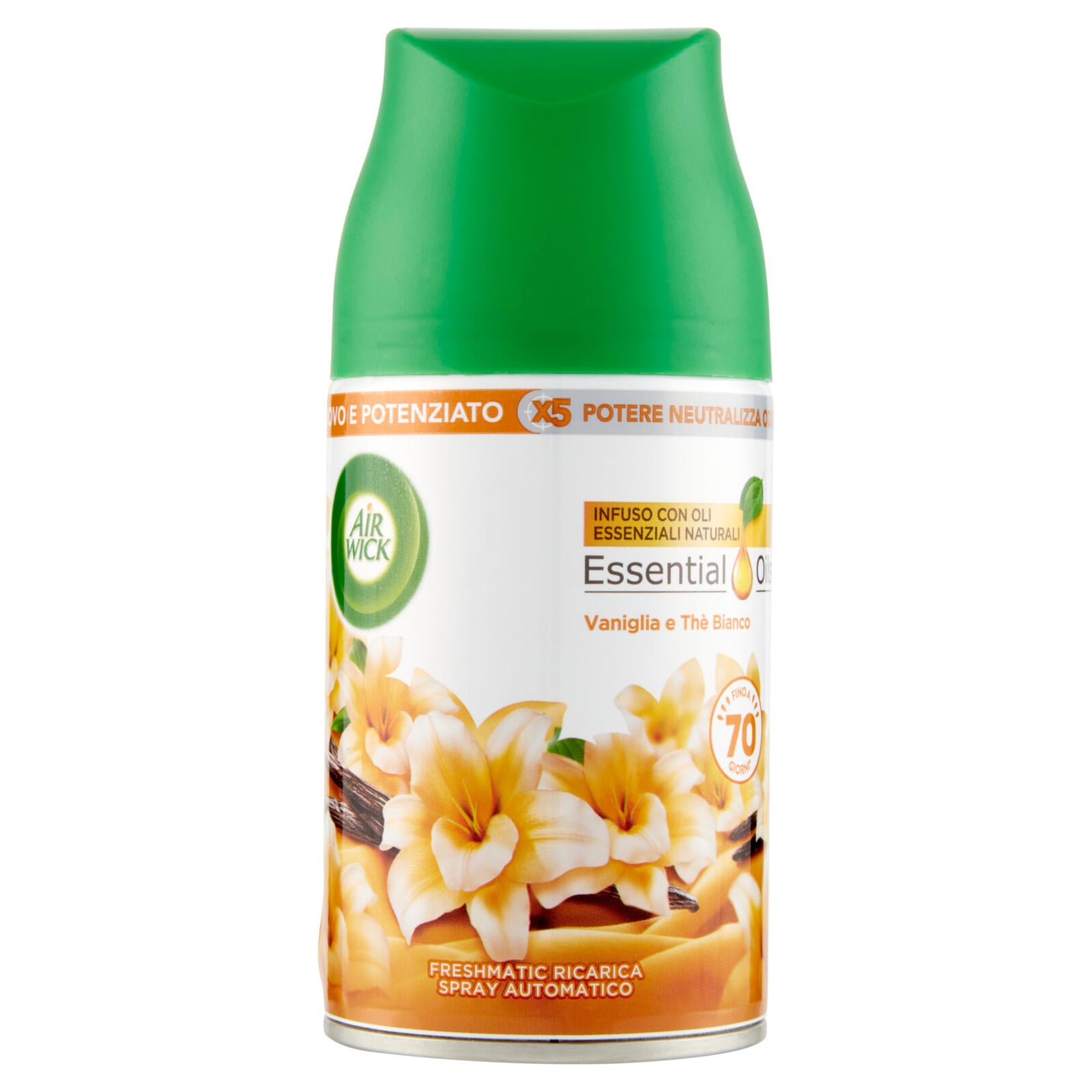 Air Wick Freshmatic Ricarica Vaniglia e Thè Bianco Profumatore per ambiente 250 ml