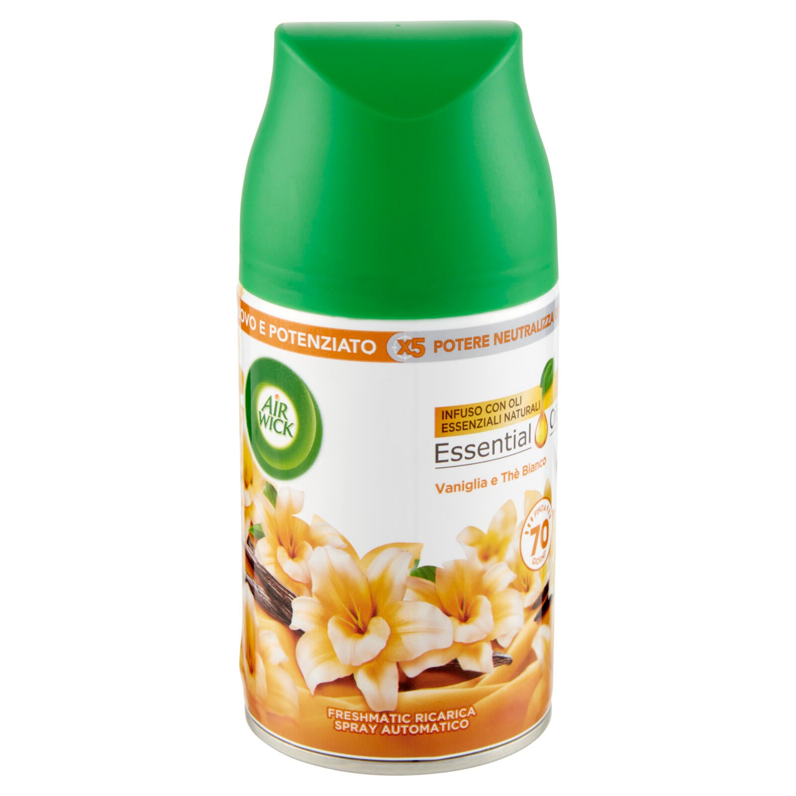 Air Wick Freshmatic Ricarica Vaniglia e Thè Bianco Profumatore per ambiente 250 ml