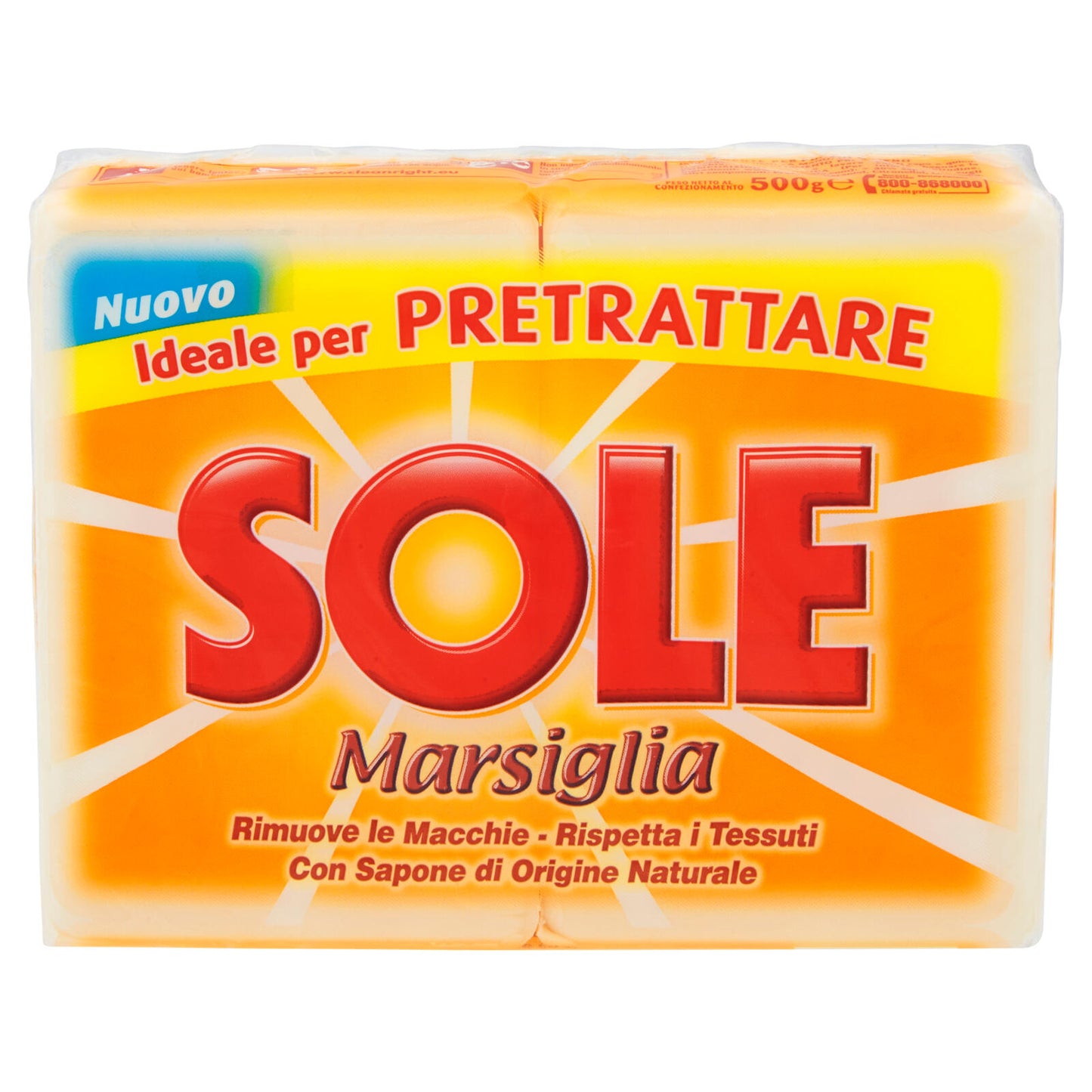 Sole Sapone per bucato Bianco 2 x 250 gr