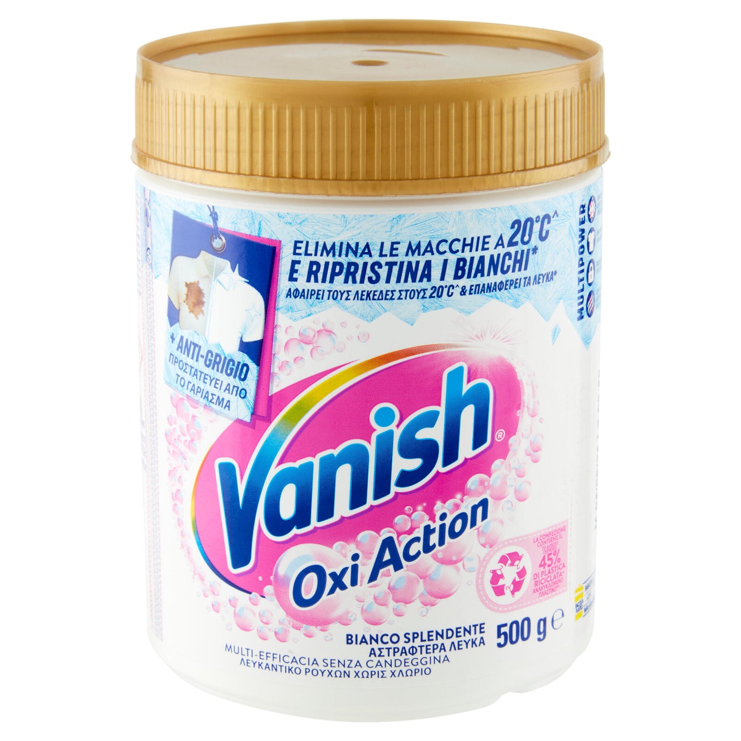 Vanish Oxi Action Multipower Polvere bianca Smacchiatore bucato 500 g