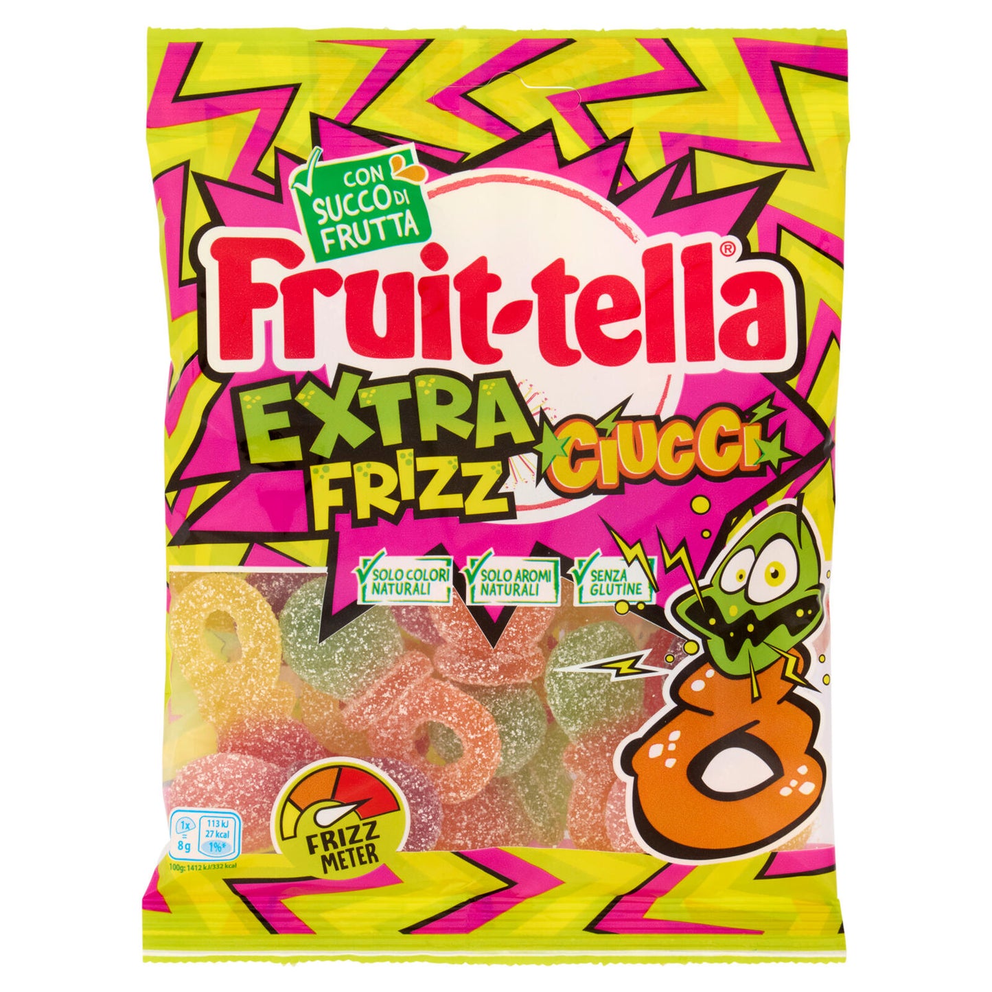 Fruit-tella Extra Frizz Ciucci 165 g