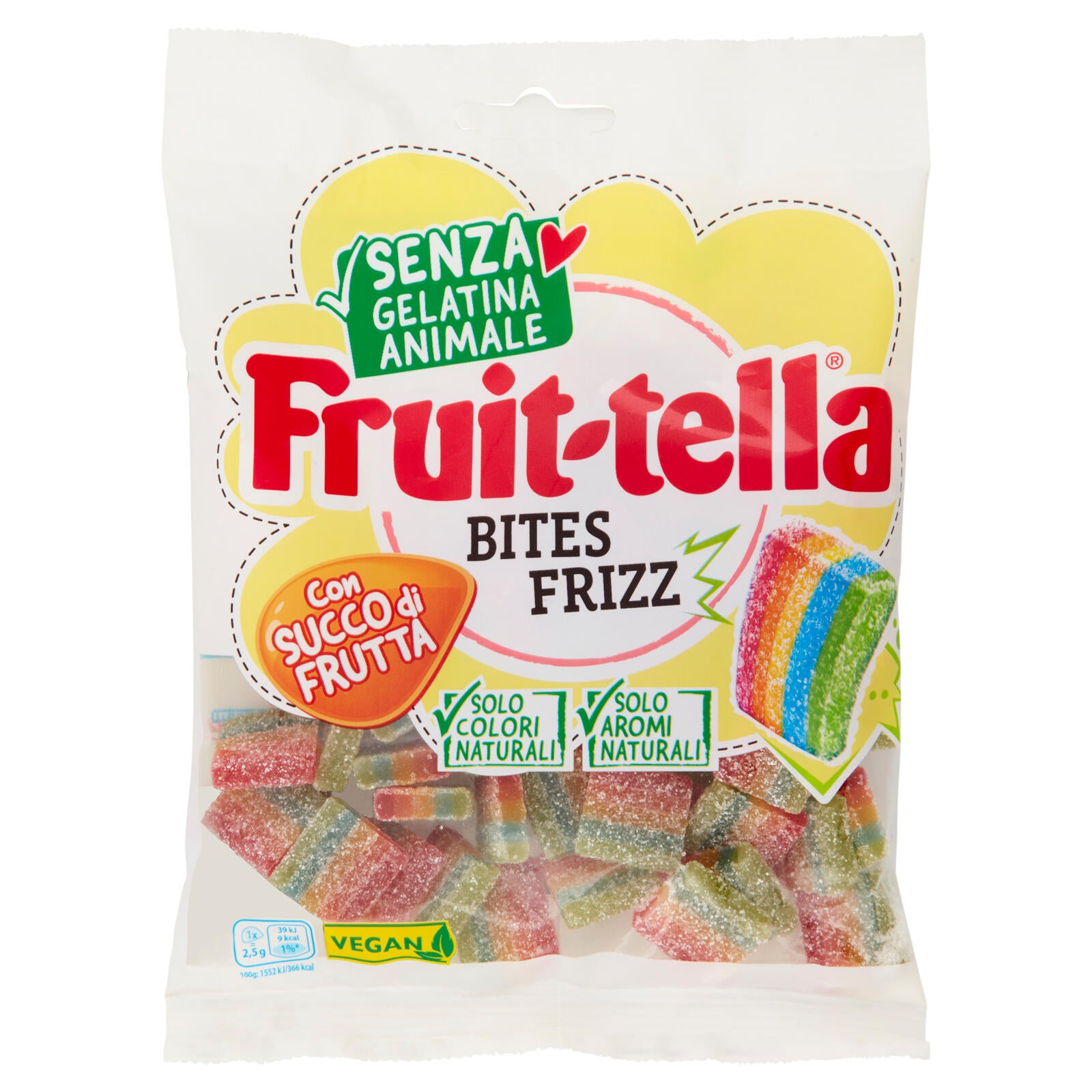 Fruit-tella Bites Frizz 140 g