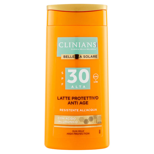 Clinians Bellezza Solare Latte Protettivo Anti Age SPF 30 Alta UVA + UVB 200 mL