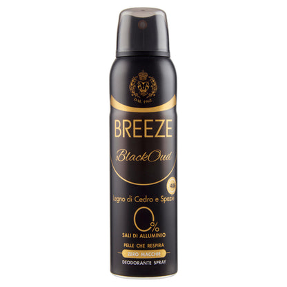 Breeze BlackOud Legno di Cedro e Spezie Deodorante Spray 150 mL