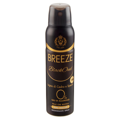 Breeze BlackOud Legno di Cedro e Spezie Deodorante Spray 150 mL