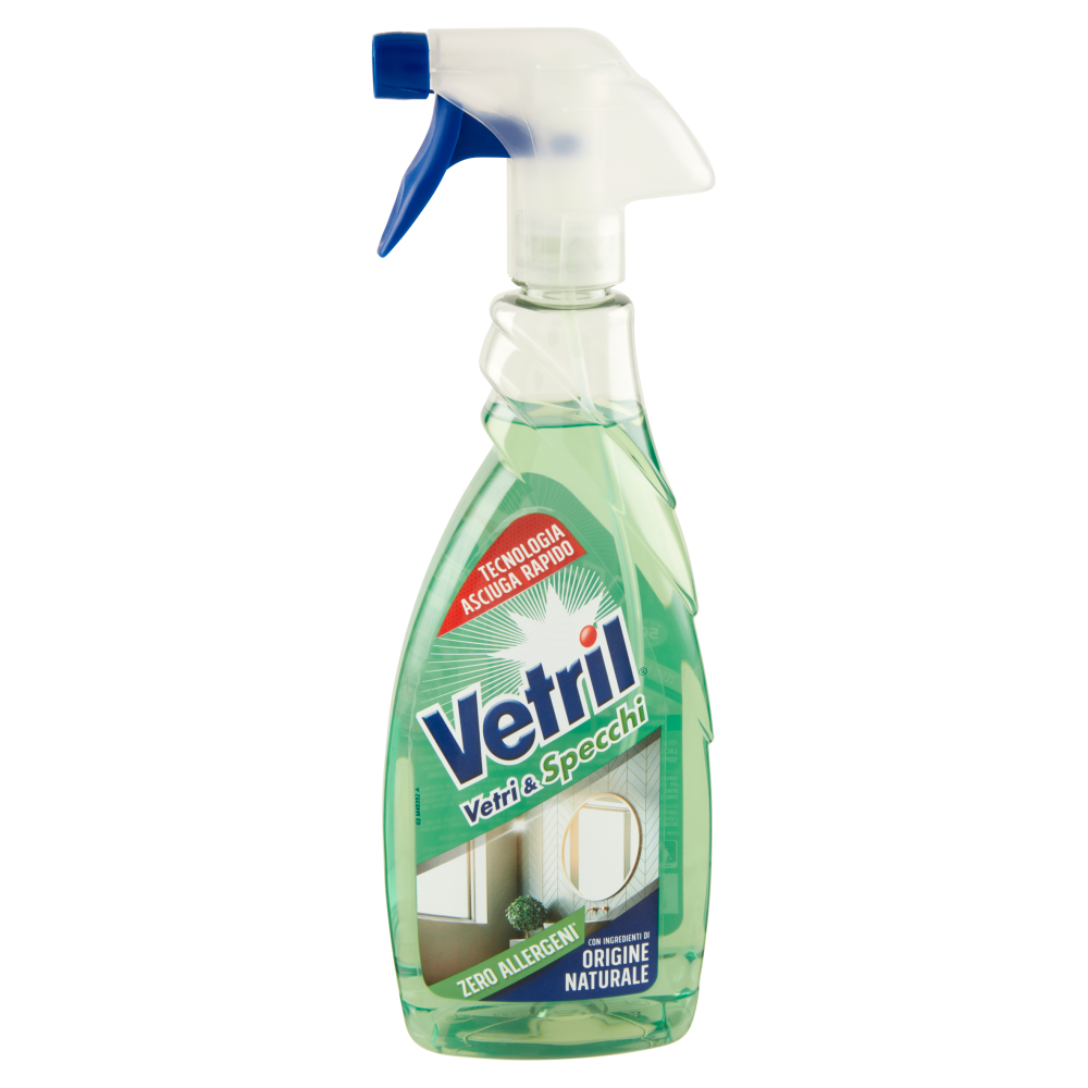 Vetril - Detergente per Vetri e Specchi Natural - 650 ml