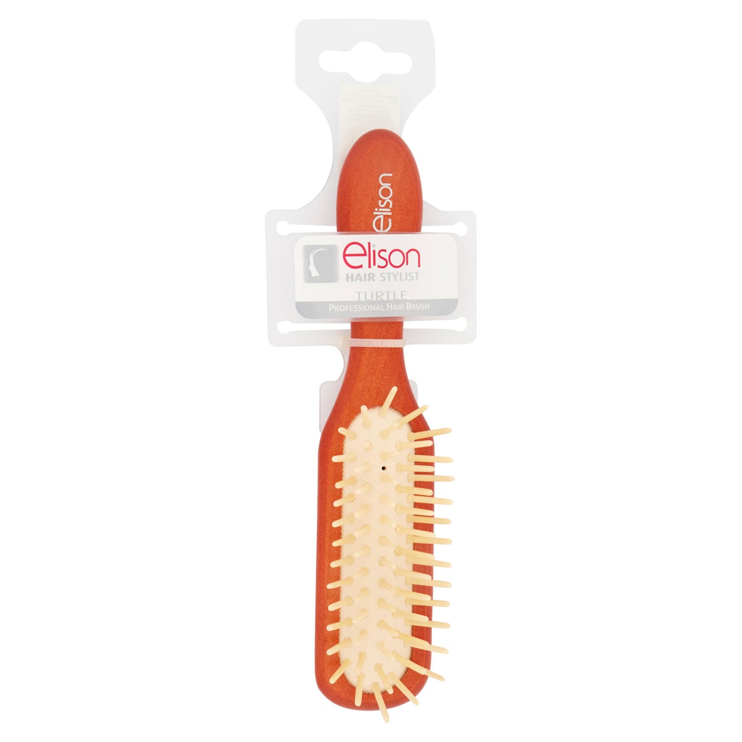 elison Hair Stylist Professional Hair Brush Spazzola legno rettangolare picchi legno