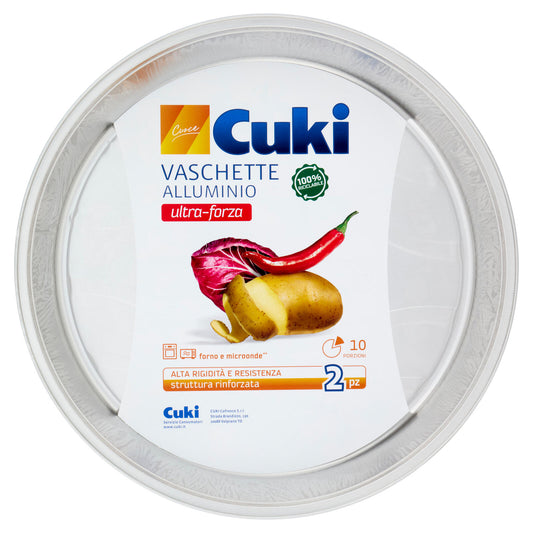 Cuki Cuoce Vaschette Alluminio ultra-forza 10 Porzioni 2 pz