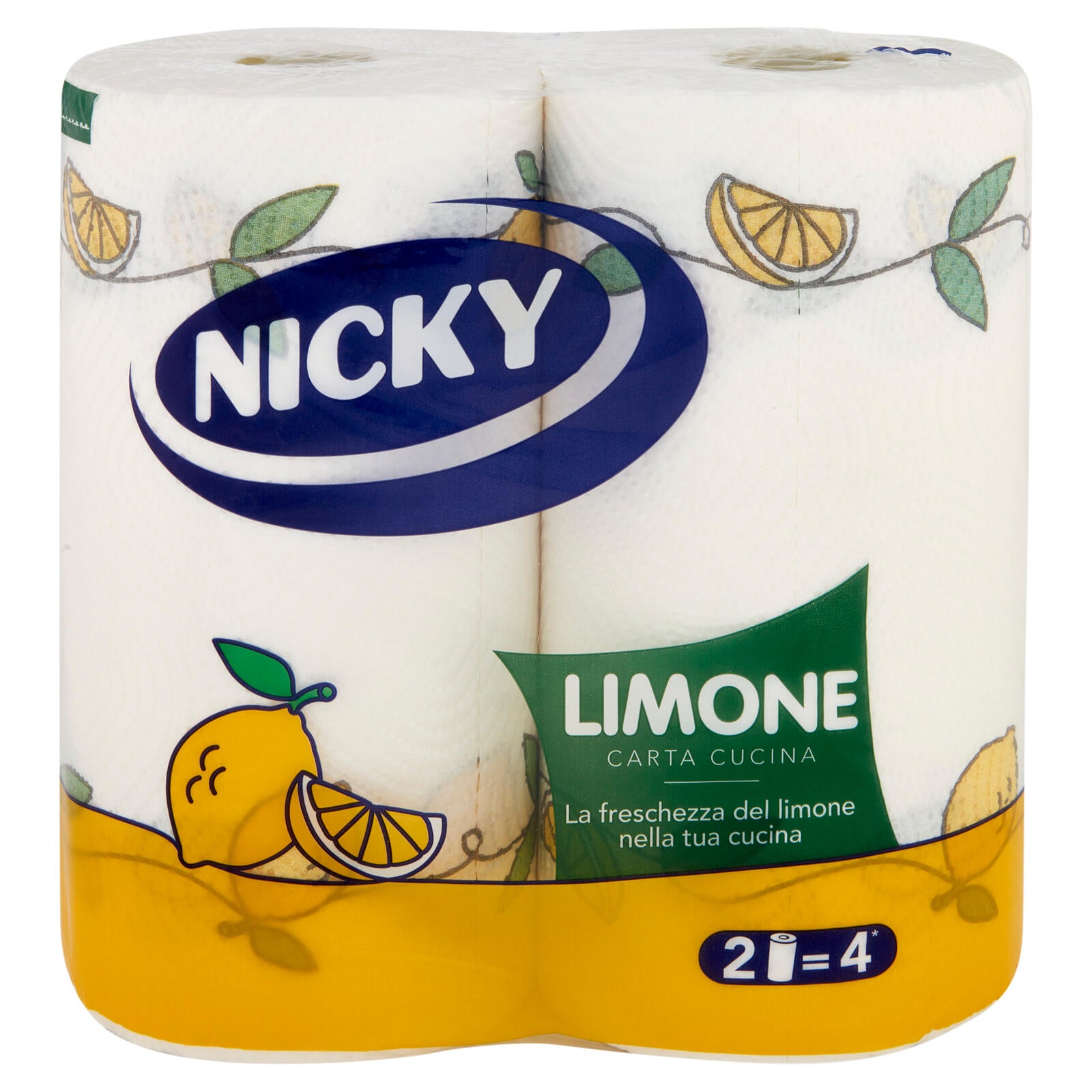 Nicky Limone Carta Cucina 2 pz