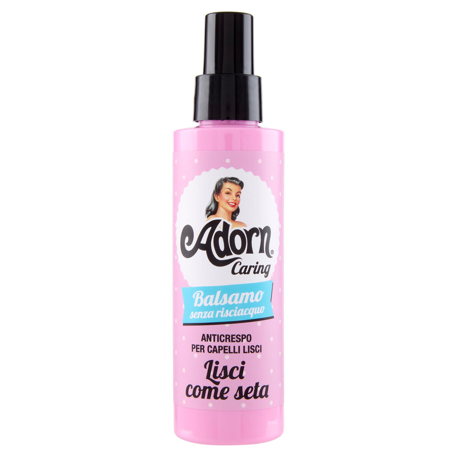 Adorn Caring Balsamo senza risciacquo Anticrespo per Capelli Lisci Lisci come seta 150 ml