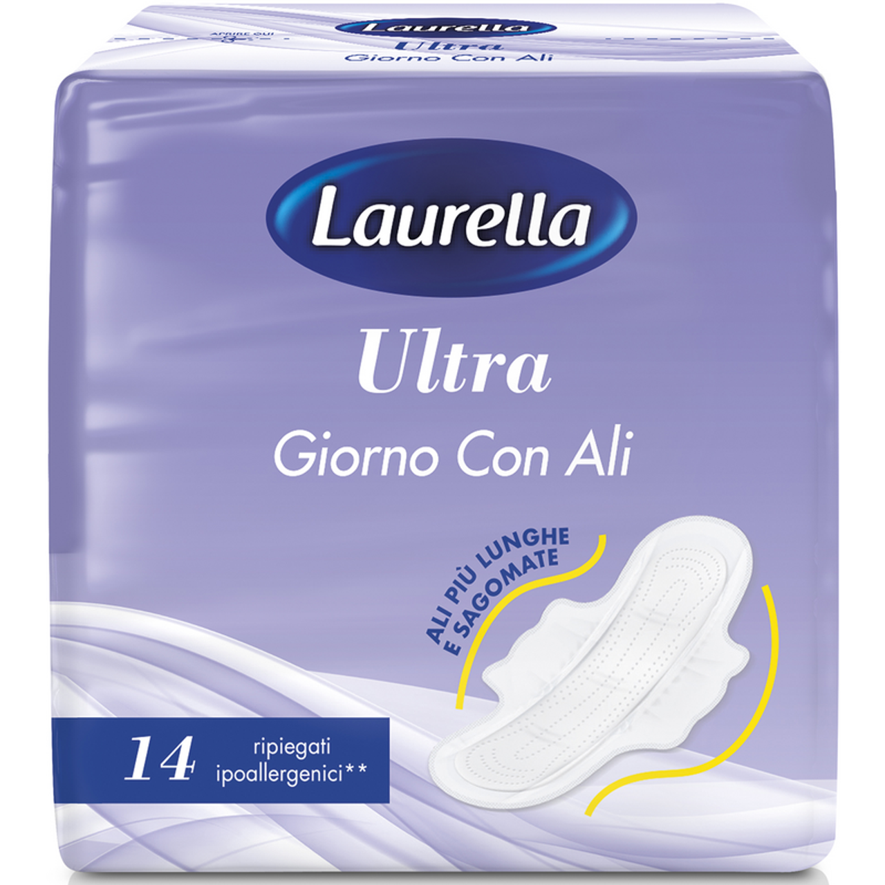 LAURELLA - Assorbenti Ultra Giorno con Ali Ripiegate - 14 Pezzi