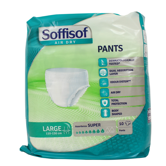 Soffisof - Pants Pull Up Air Dry Grande Giro Vita - 10 Pezzi