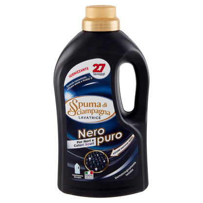 Spuma Di Sciampagna - Detersivo Liquido NeroPuro per Neri e Colori Scuri - 27 Lavaggi