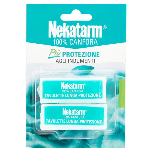 Nekatarm 100% Canfora Tavolette Lunga Protezione 20 Tavolette 50 g