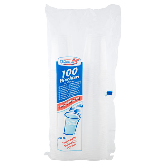 DOpla Bicchieri in Plastica 200 ml 100 pz