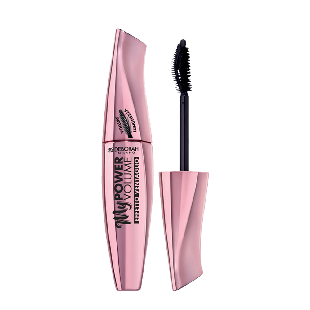 Deborah - Mascara My Power Volume - Applicatore 2-in-1 per volume, definizione e lunghezza