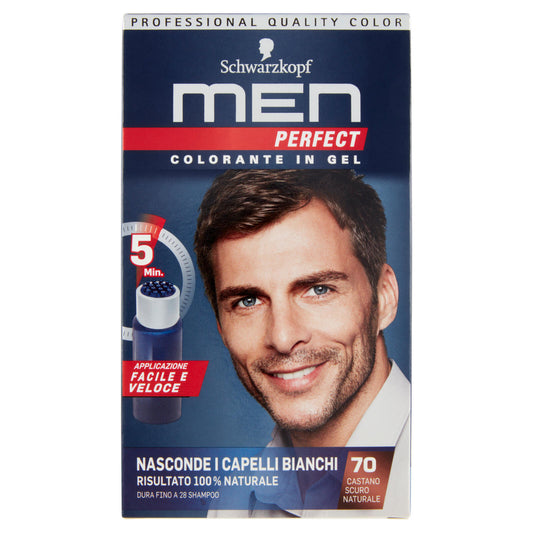 men Perfect Colorante in Gel 70 Castano Scuro Naturale