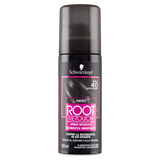 Schwarzkopf Root Retouch Spray Ritocco Ricrescita Immediato Nero 120 ml