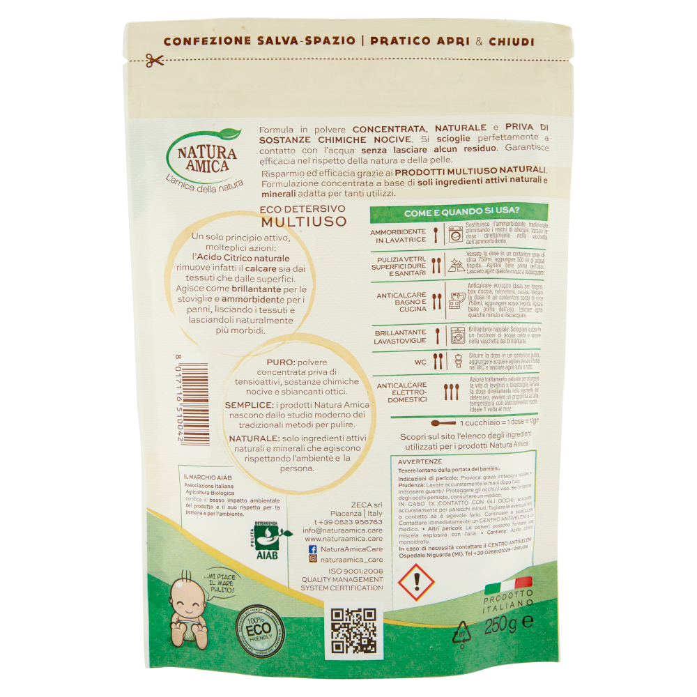 Natura Amica - Acido Citrico Monoidrato - 250g