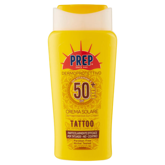 Prep Dermoprotettivo 50+ SPF Crema Solare Tattoo Defence Complex 200 ml