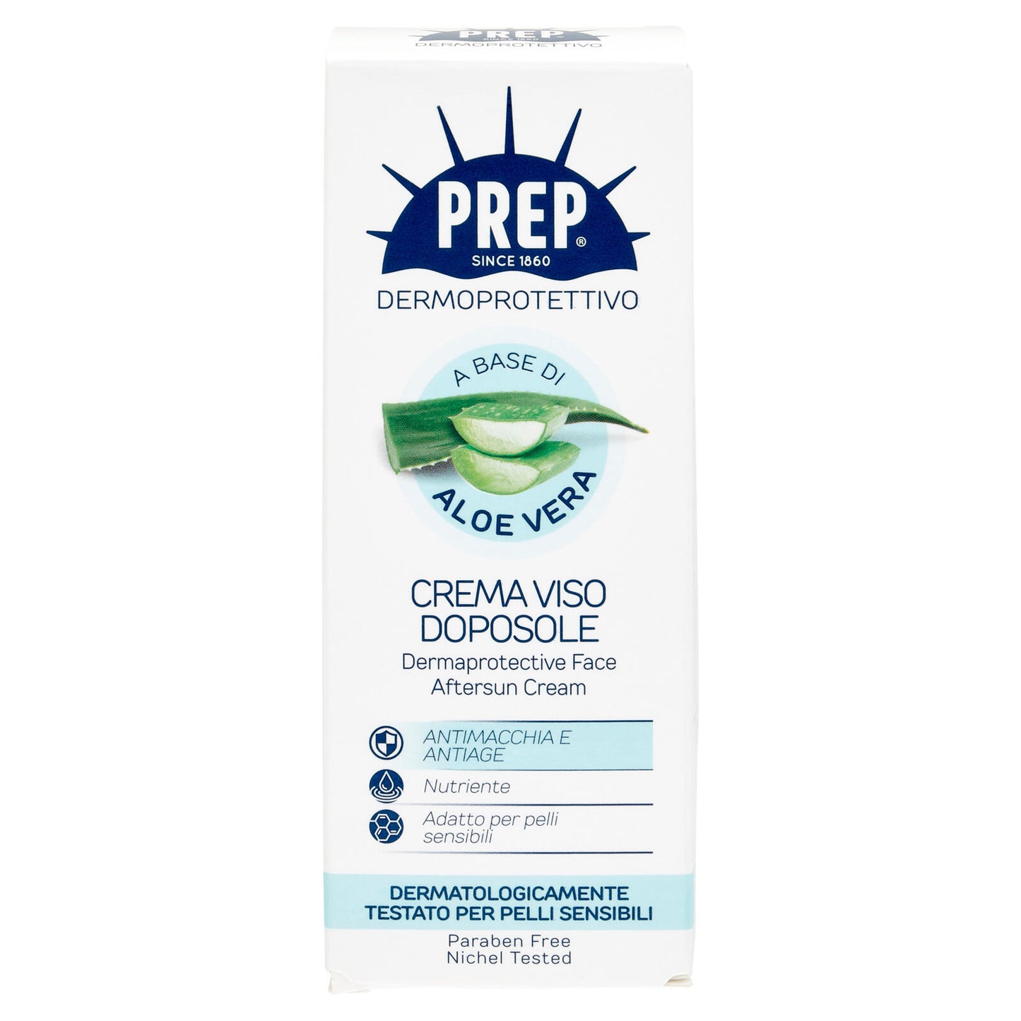 Prep Dermoprotettivo a Base di Aloe Vera Crema Viso Doposole 50 ml