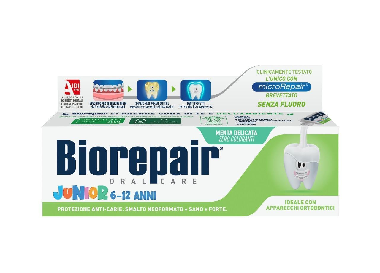 Biorepair - Dentifricio Junior 7/14 Menta Delicata - 75 ml