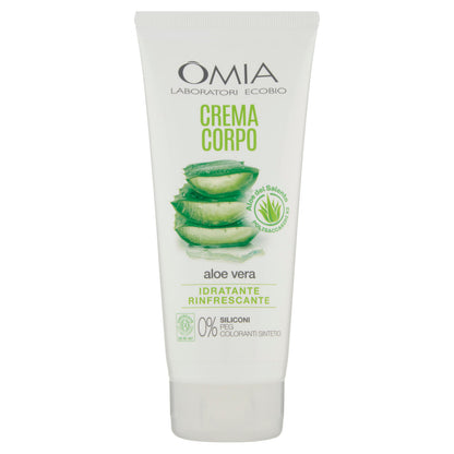 Omia Laboratori Ecobio Crema Corpo Idratante Rinfrescante aloe vera 200 ml