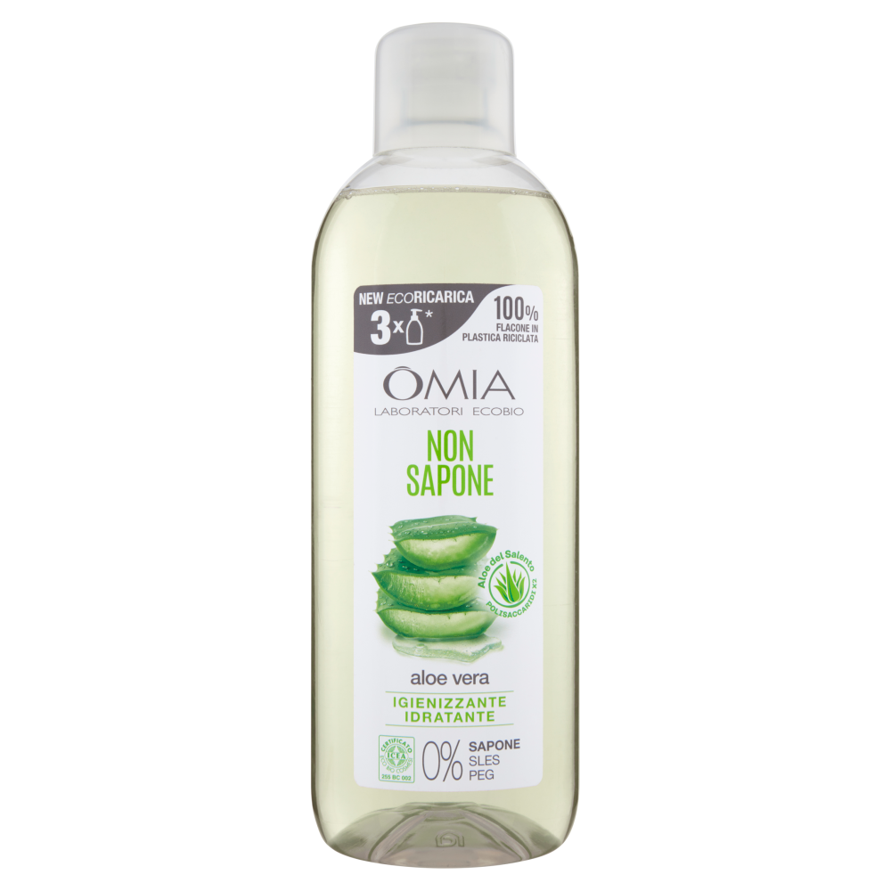 Omia - Non Sapone Igienizzante Idratante Ecobio Aloe Vera - 750 ml