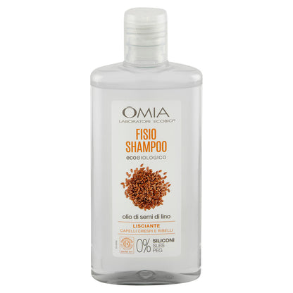 Omia Laboratori Ecobio Fisio Shampoo ecobiologico olio di semi di lino Lisciante 200 ml