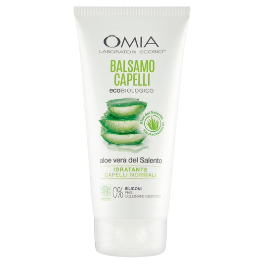 Omia Laboratori Ecobio Balsamo Capelli ecobiologico aloe vera del Salento Idratante 180 ml