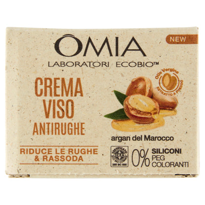 Omia Laboratori Ecobio Crema Viso Antirughe argan del Marocco 50 ml