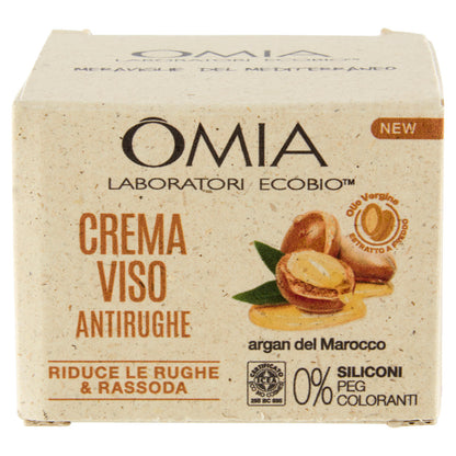 Omia Laboratori Ecobio Crema Viso Antirughe argan del Marocco 50 ml