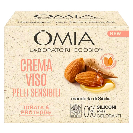 OMIA - Crema Viso Pelli Sensibili Mandorla di Sicilia - 50 ml