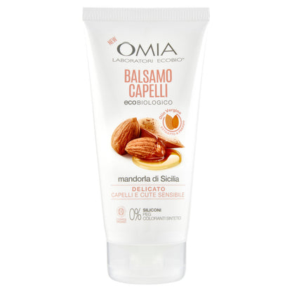 Omia Laboratori Ecobio Balsamo Capelli ecobiologico mandorla di Sicilia Delicato 180 ml