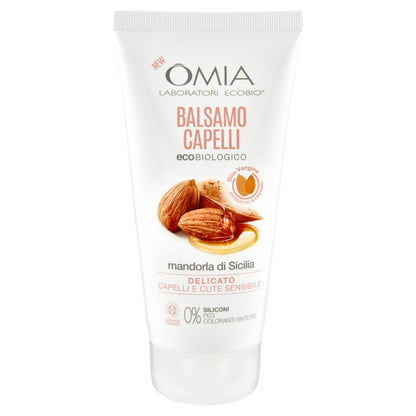 Omia Laboratori Ecobio Balsamo Capelli ecobiologico mandorla di Sicilia Delicato 180 ml