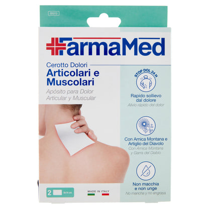 FarmaMed Cerotto Dolori Articolari e Muscolari 2 pz