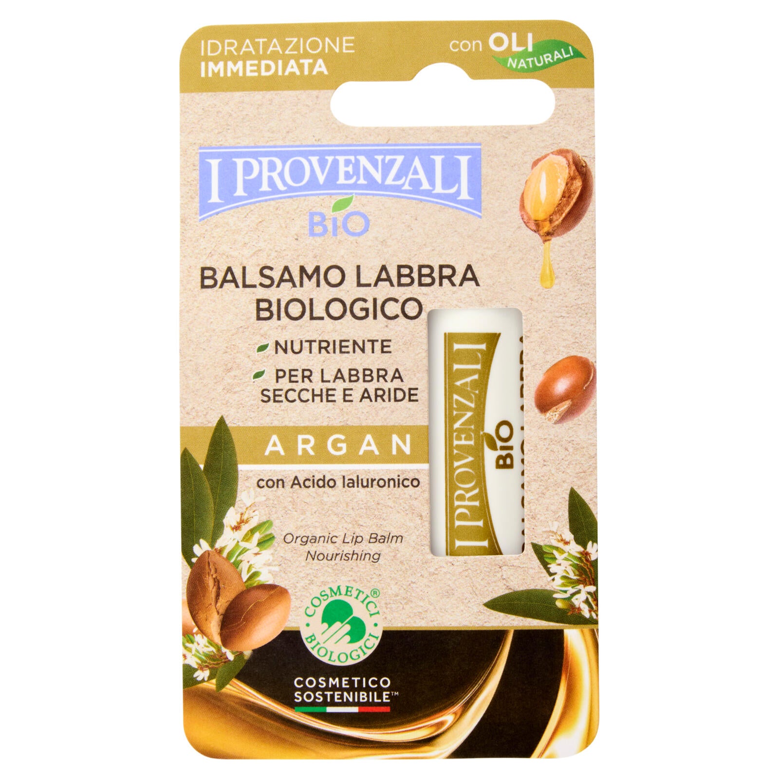 I Provenzali Bio Balsamo Labbra Biologico Argan 5,5 ml