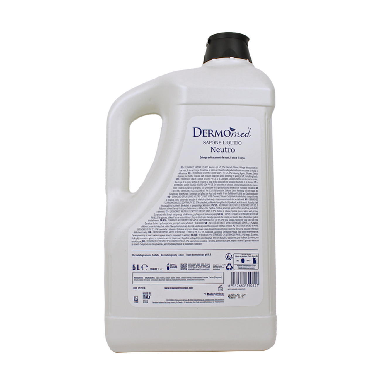 DERMOMED - Sapone liquido mani neutro in tanica professionale da 5 litri