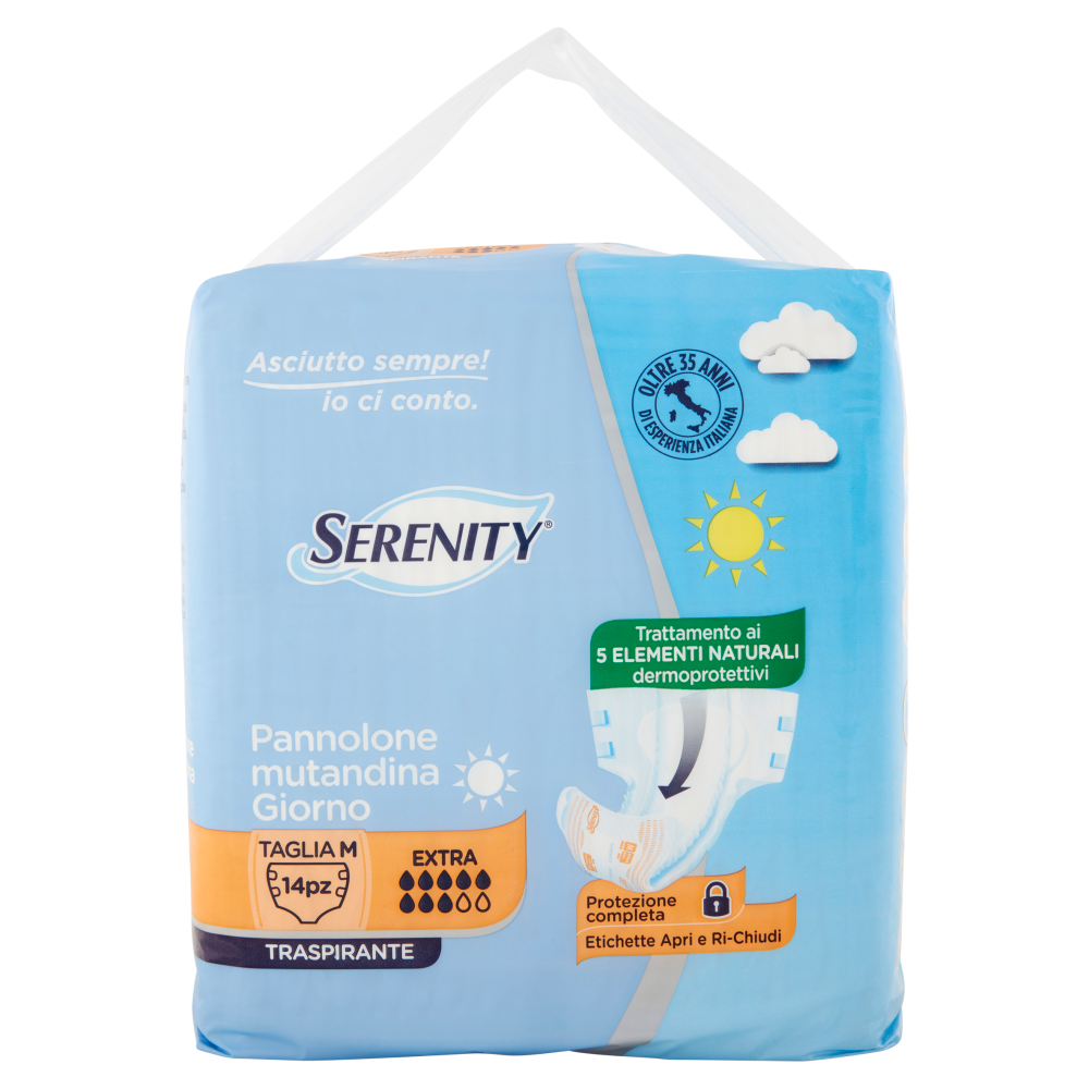 Serenity - Pannolone Mutandina Giorno Extra Taglia M - 14 Pezzi