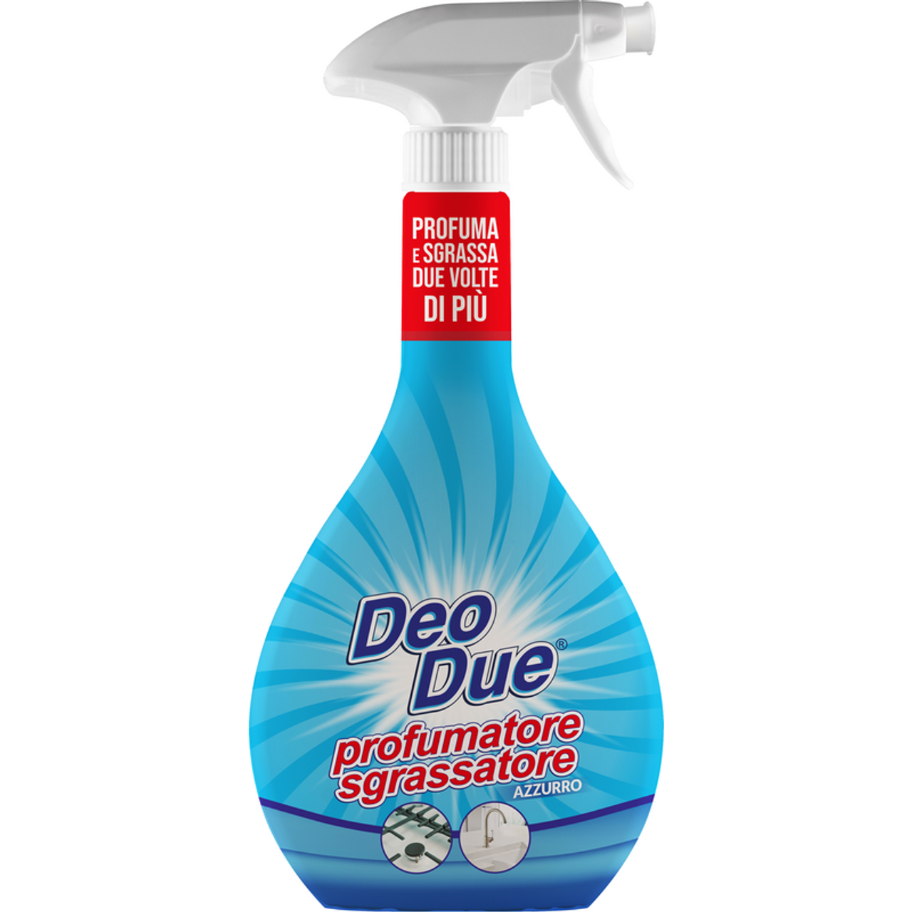 Deo Due - Profumatore Sgrassatore Azzurro - 600 ml