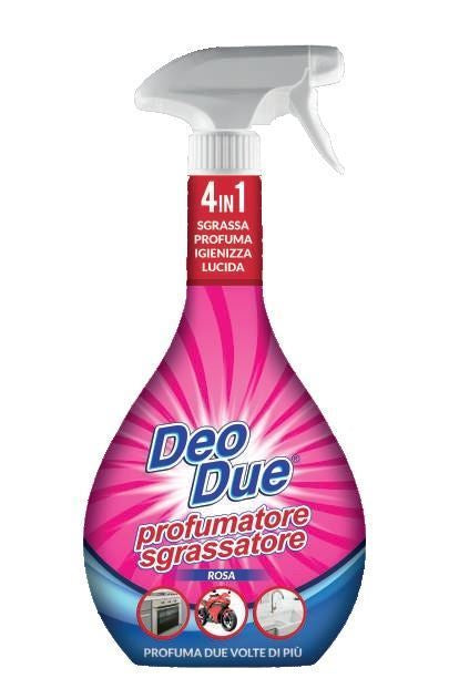 Deo Due - Sgrassatore Profumatore Rosa - 600 Ml Vapo