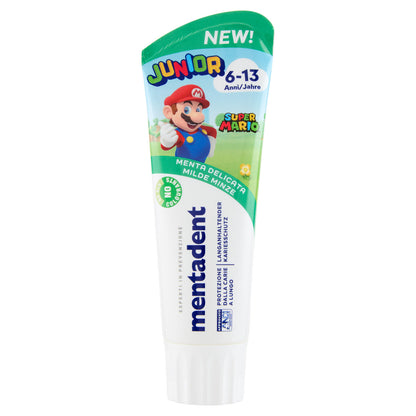 Mentadent Junior 6-13 Anni Super Mario Menta Delicata 75 ml