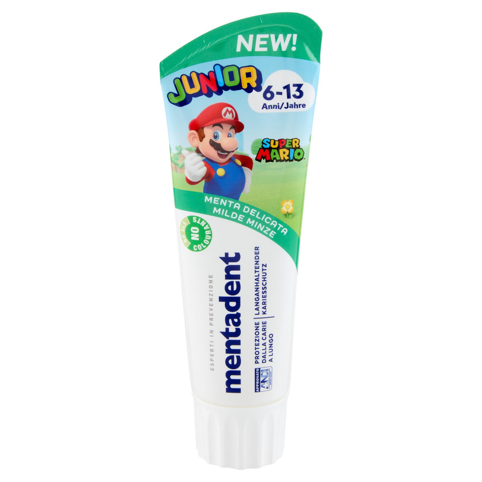 Mentadent Junior 6-13 Anni Super Mario Menta Delicata 75 ml