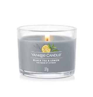 Yankee Candle - Candela votiva in vetro Black Tea & Lemon