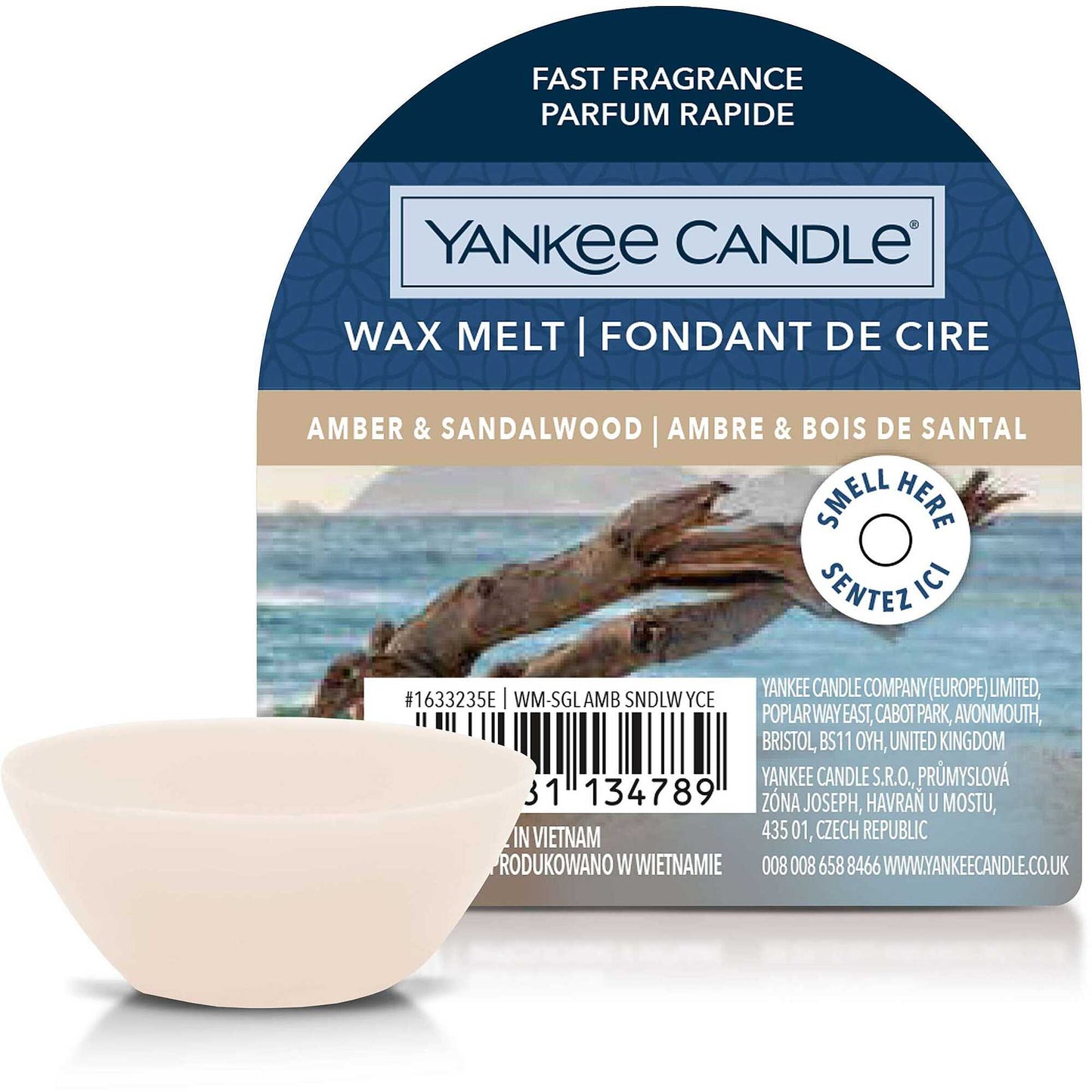 Yankee Candle - Cera da Fondere Amber & Sandalwood