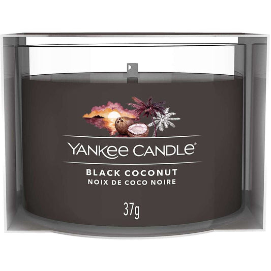 Yankee Candle - Candela votiva in vetro Black Coconut